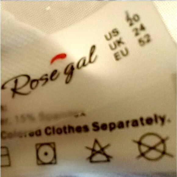 🌹 PRICE FIRM! ROSEGAL Plus Size Plunge Overlay Tropical One Piece Swimsuit. - Picture 6 of 12